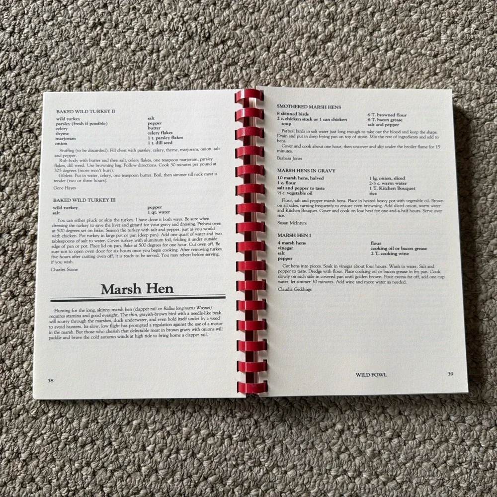 SOUTHEASTERN WILDLIFE COOKBOOK By South Carolina Wildlife Magazine